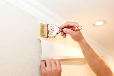 Pose de papier peint à Rochetaillée — revêtements muraux et toiles de verre